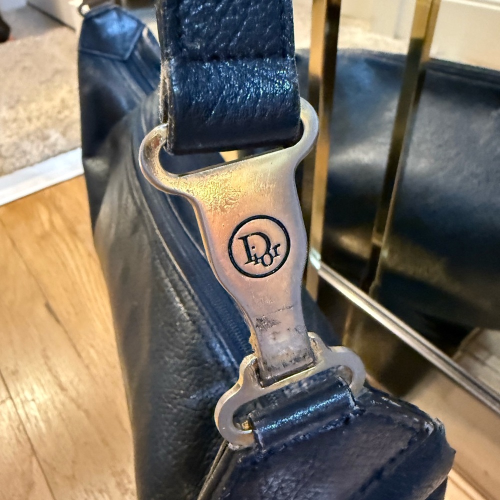 Dior Classic Blue Leather Shoulder Bag - Picture 6 of 13